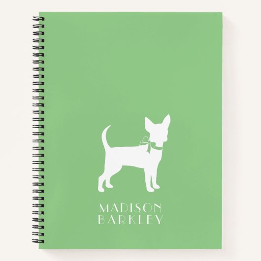 Chihuahua Dog Puppy-Notebook Notizblock (Vorderseite)