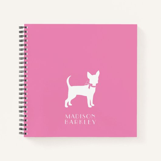 Chihuahua Dog Puppy-Notebook Notizblock (Vorderseite)