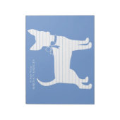 Chihuahua Dog Puppy Notizblock (Rotiert)