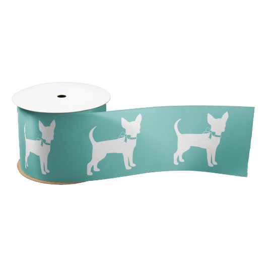 Chihuahua Dog Puppy Satin Ribbon Satinband (Spule)
