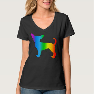 Chihuahua Dog Rainbow Color Funny Chiwawa T-Shirt