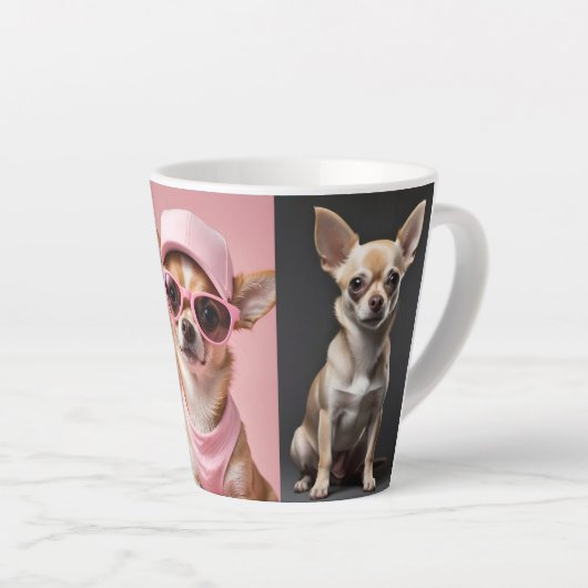 Chihuahua Dog Rasse Sortiment Milchtasse (Rechte Ecke)