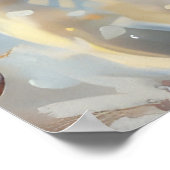 Chihuahua Dog Riding Motorrad Weihnachten Poster (Ecke)