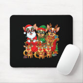 Chihuahua Dog Santa Reindeer Elf Christmas Womens  Mousepad (Mit Mouse)