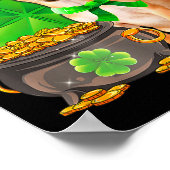 Chihuahua Dog Shamrock St Patricks Day Dog Irish G Poster (Ecke)