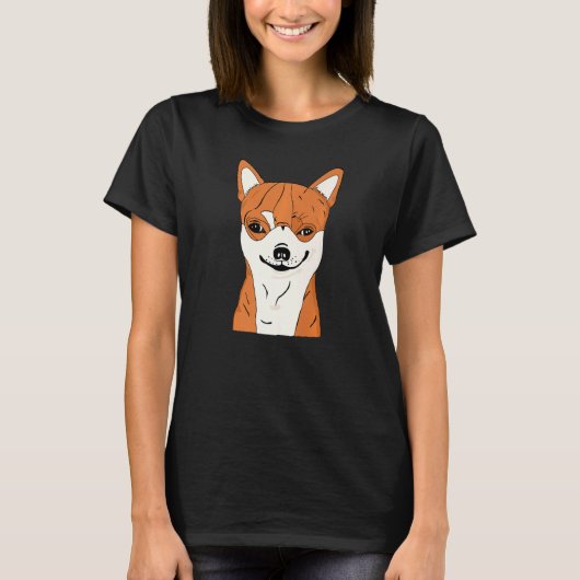 Chihuahua Dog Shirt Funny Chihuahua Smiling Face P (Vorderseite)