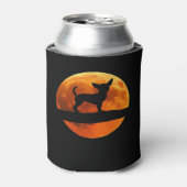 Chihuahua Dog Silhouette Moon chiwawa Lover Classi Dosenkühler (Kanne Vorderseite)