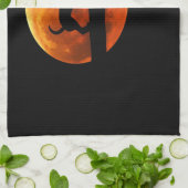 Chihuahua Dog Silhouette Moon chiwawa lover Classi Geschirrtuch (Gefaltet)