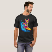 Chihuahua Dog Surfing T-Shirt (Vorne ganz)