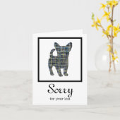 Chihuahua Dog Sympathie-Karte Karte (Gelbe Blume)