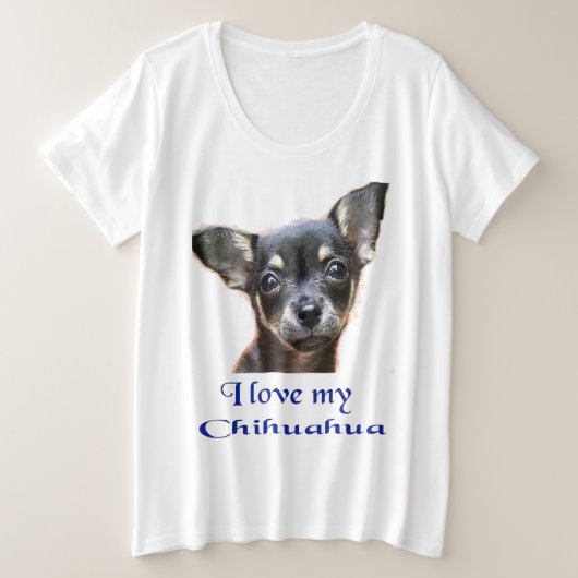 Chihuahua Dog T - Shirt (Design vorne)