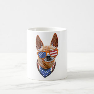 Chihuahua Dog USA Unabhängigkeit 4. Juli Kaffeetasse