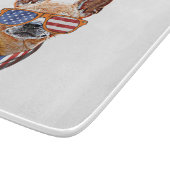 Chihuahua Dog USA Unabhängigkeit 4. Juli Schneidebrett (Ecke)