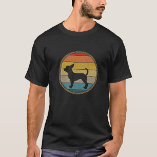 Chihuahua Dog Vintag 70er 80er Niedlich Retro Cool T-Shirt