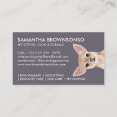 Chihuahua Dog Visitenkarte (Rückseite)