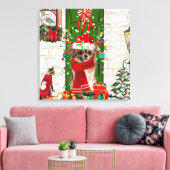 Chihuahua Dog Weihnachten Leinwanddruck (Insitu (Wohnzimmer))