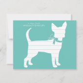 Chihuahua Dog Welpe Danke Karte (Vorderseite)