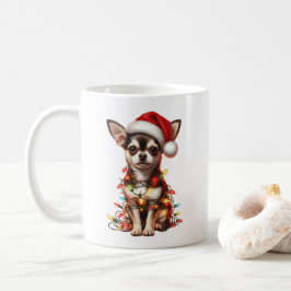 Chihuahua Dog Welpe Weihnachten Kaffeetasse