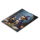 Chihuahua Dog Whimsical Halloween Malerei Notizblock (Linke Seite)