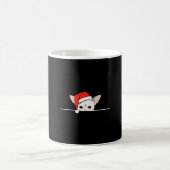 Chihuahua Dog zu Weihnachten Kaffeetasse (Mittel)