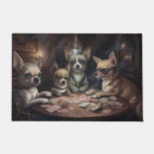 Chihuahua Dogs Poker Art Fußmatte (Vorderseite)