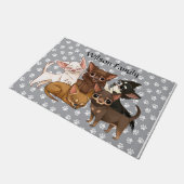 Chihuahua Door Mat Fußmatte (Schrägansicht)