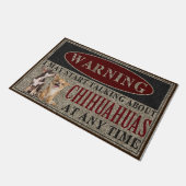 Chihuahua Doormat, Chihuahua Lover Begrüßungsmatte Fußmatte (Schrägansicht)