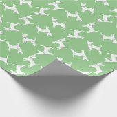 Chihuahua Doppy Welpe Wrapping Paper Geschenkpapier (Ecke)