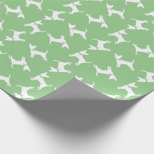 Chihuahua Doppy Welpe Wrapping Paper Geschenkpapier (Ecke)