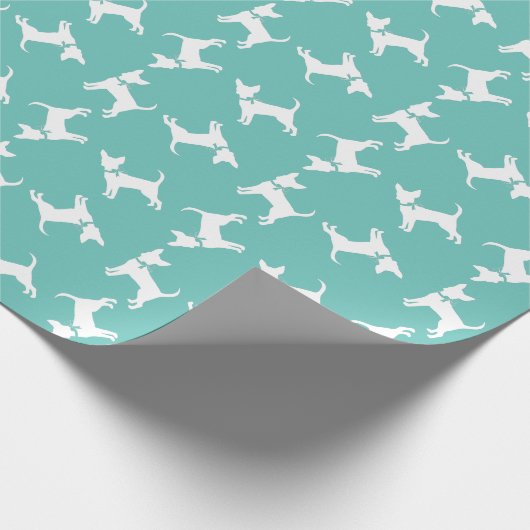 Chihuahua Doppy Welpe Wrapping Paper Geschenkpapier (Ecke)