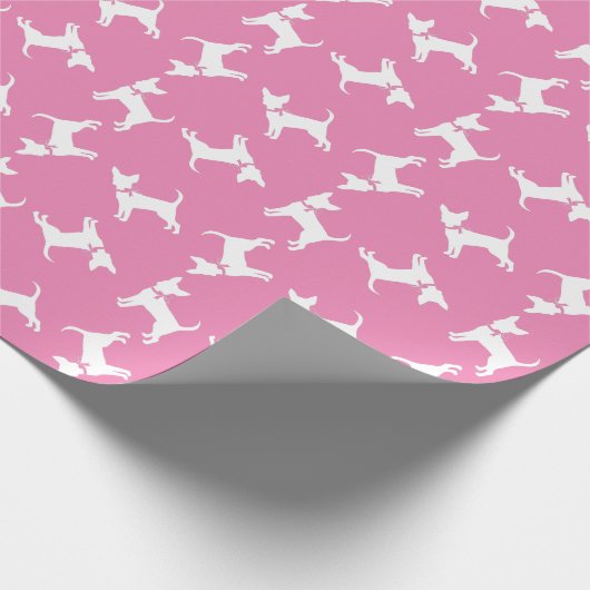 Chihuahua Doppy Welpe Wrapping Paper Geschenkpapier (Ecke)