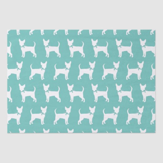 Chihuahua Doppy Welpenpapier Seidenpapier (Vorderseite)