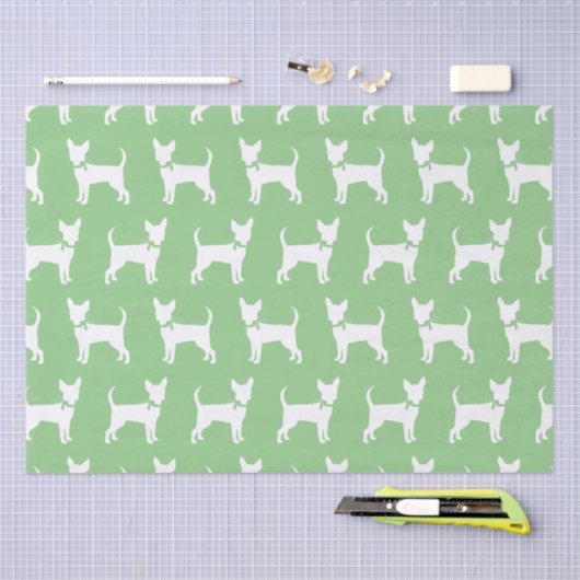 Chihuahua Doppy Welpenpapier Seidenpapier (Handwerk)