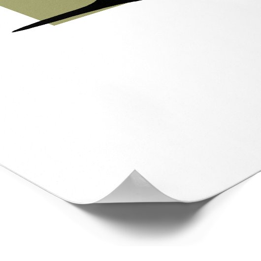 Chihuahua-Druck mit Hintergrund Poster (Ecke)