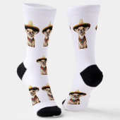 Chihuahua Drucksocken Socken (Gewinkelt)
