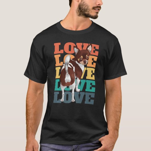 Chihuahua Eigentümer Niedlich Retro 2 T-Shirt (Vorderseite)