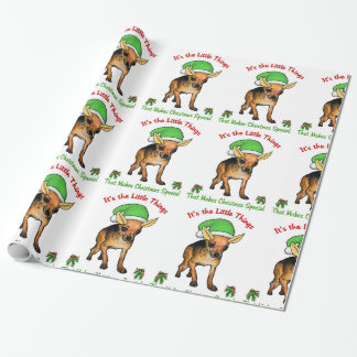 Chihuahua Elf Weihnachten Geschenkpapier