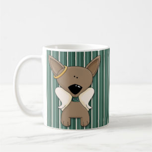 Chihuahua-Engel verfolgt Kaffeetasse