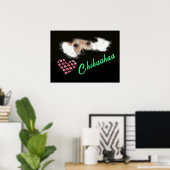 Chihuahua Eyes mit kurzer Haarfarbe Poster (Heimbüro)