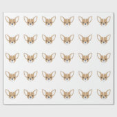 Chihuahua Face Geschenkpapier (Flach)