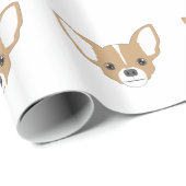 Chihuahua Face Geschenkpapier (Rolleneckpunkt)