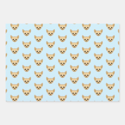 Chihuahua Face Geschenkpapier Set (Vorderseite 3)