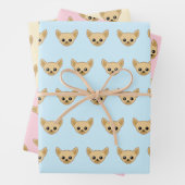 Chihuahua Face Geschenkpapier Set (Beispiel)