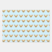 Chihuahua Face Geschenkpapier Set (Vorderseite)
