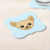 Chihuahua Face Untersetzer (angewinkelt)