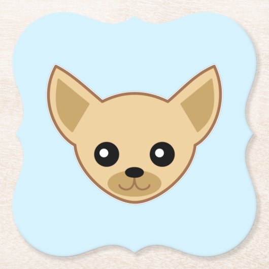 Chihuahua Face Untersetzer (Vorderseite)