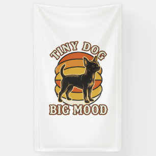 Chihuahua-Fan-Shirt Retro Graviert Hund Humor Des Banner