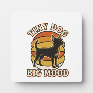 Chihuahua-Fan-Shirt Retro Graviert Hund Humor Des Fotoplatte