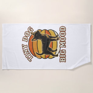 Chihuahua-Fan-Shirt Retro gravierter Hundehumor De Strandtuch