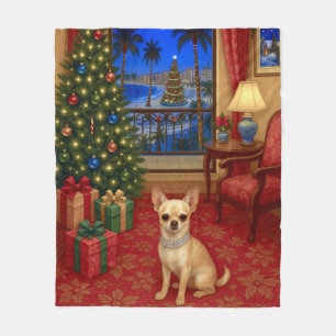 Chihuahua-Feiertag Fleecedecke